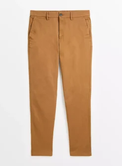 Tan Core Slim Fit Chino Trousers40R -The Sleek Ward Sales tuc143583485 Tan R Z003A