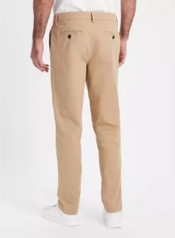 Stone Straight Leg Chino Trousers 40S