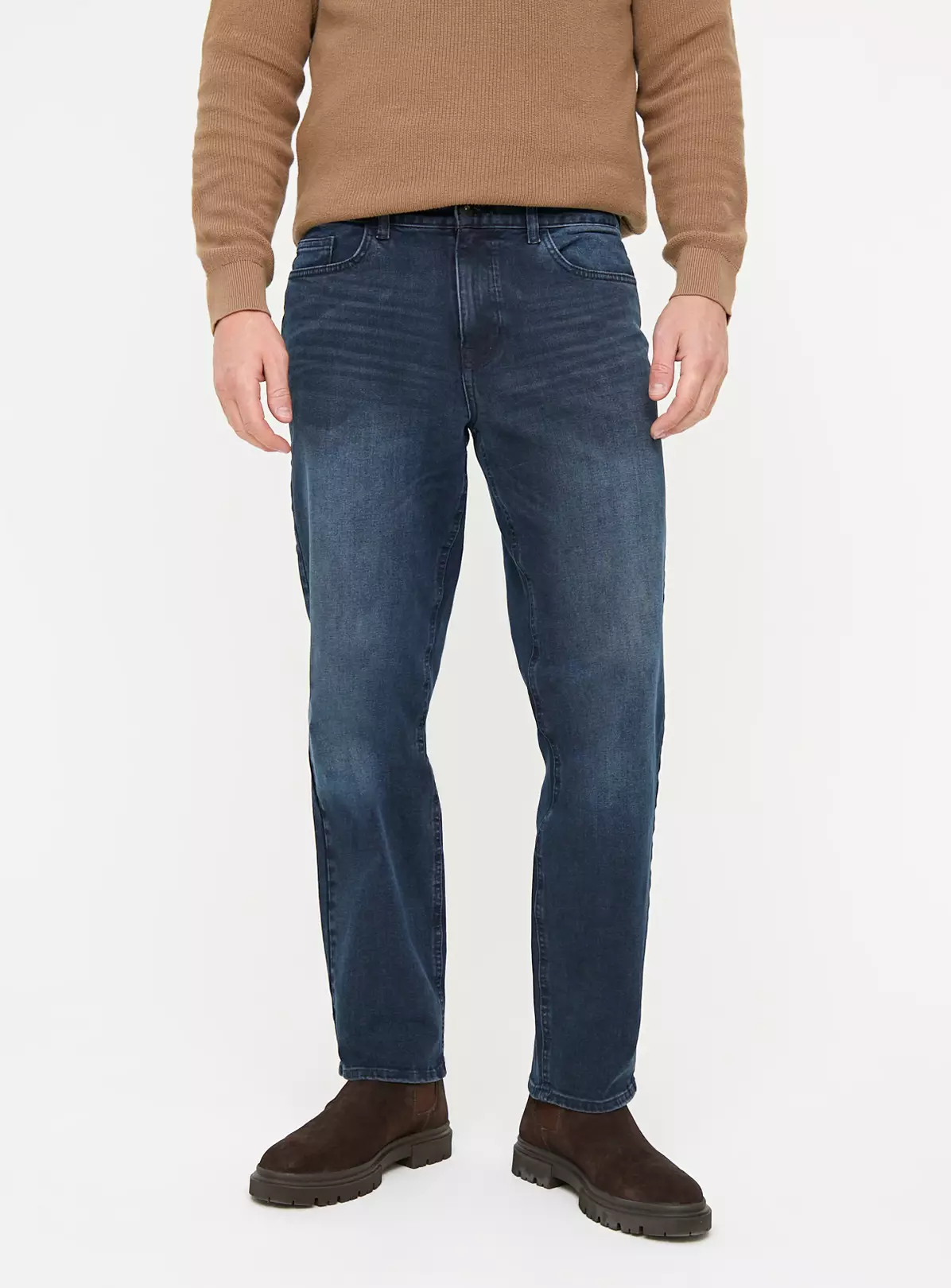 Flexible Stretch Dark Denim Straight Leg Jeans34S 7 Flexible Stretch Dark Denim Straight Leg Jeans34S - Image 5