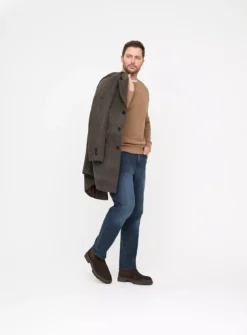 Flexible Stretch Dark Denim Straight Leg Jeans44R