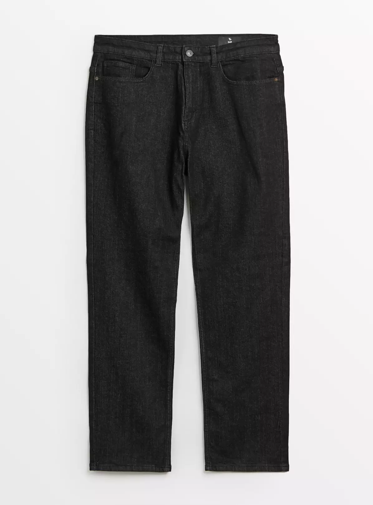 Black Straight Leg Denim Jeans 32R 4 Black Straight Leg Denim Jeans 32R - Image 2