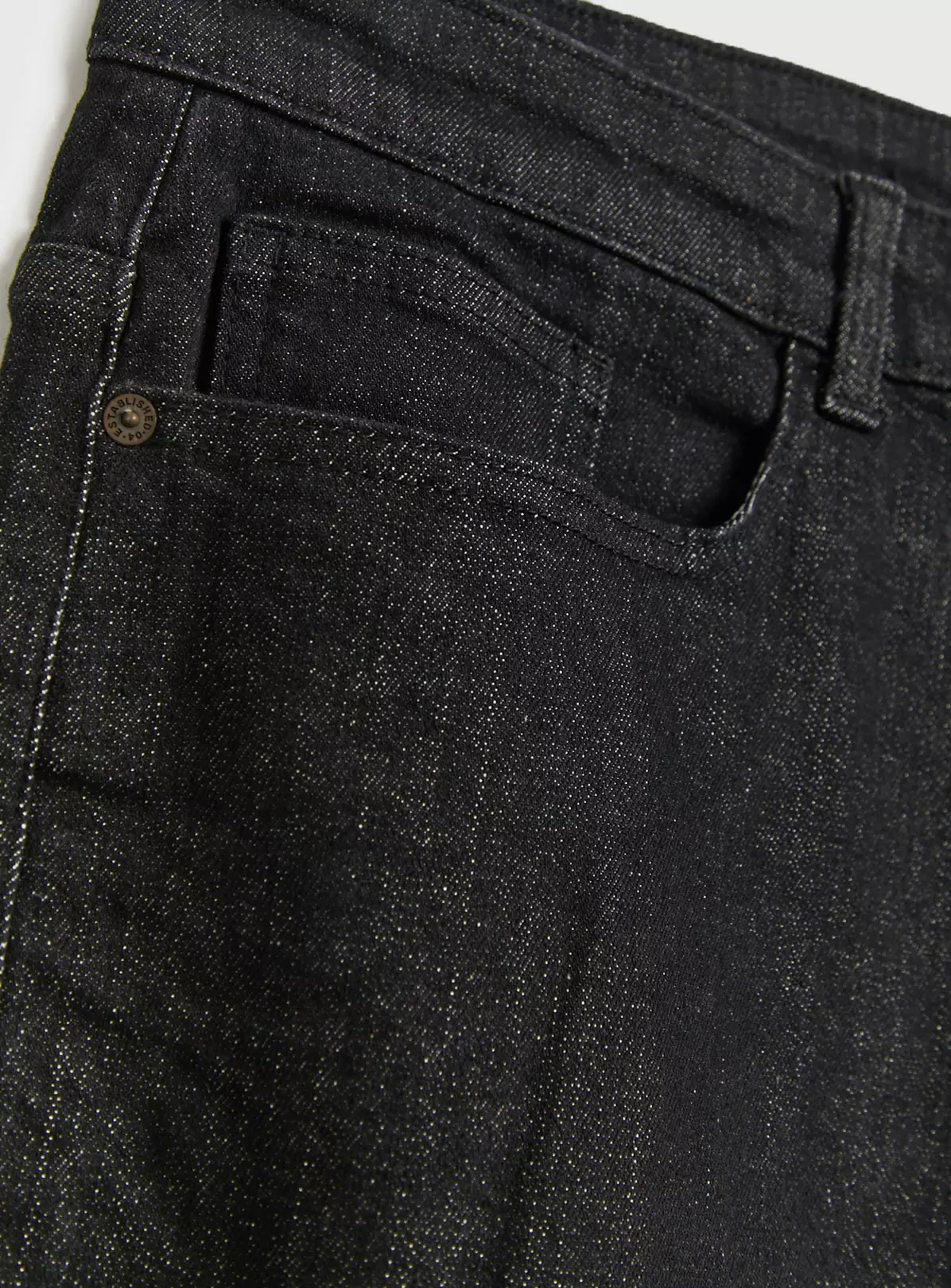 Black Straight Leg Denim Jeans 32R 3 Black Straight Leg Denim Jeans 32R