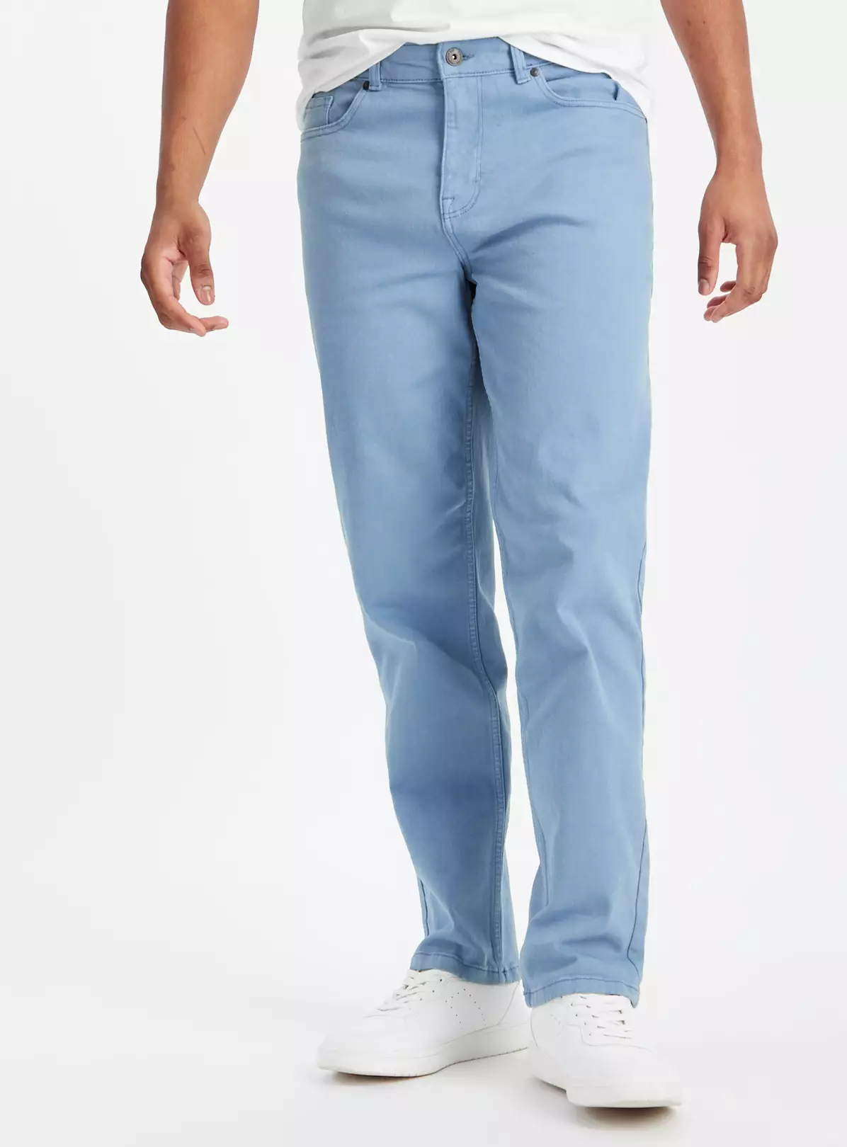 Blue Dyed Straight Leg Jeans 38S 4 Blue Dyed Straight Leg Jeans 38S - Image 2