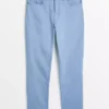 Blue Dyed Straight Leg Jeans 38S