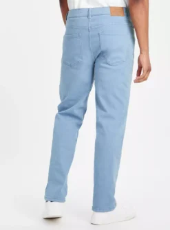 Blue Dyed Straight Leg Jeans 38S 9 Blue Dyed Straight Leg Jeans 38S -The Sleek Ward Sales tuc143601735 Blue R Z005A