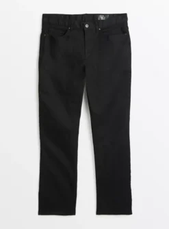 Black Denim Straight Leg Jeans 40S -The Sleek Ward Sales tuc143609753 Black R Z002A