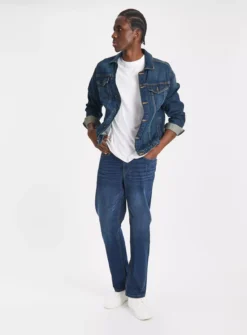 Dark Wash Denim Straight Leg Jeans32R -The Sleek Ward Sales tuc143611925 Dark20Denim R Z001A 1
