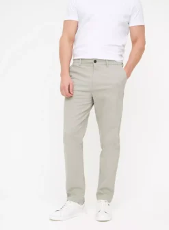 Grey Shower Resistant Chinos 40R -The Sleek Ward Sales tuc143627898 Grey R Z001A