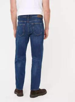 Dark Denim Relaxed Straight Leg Jeans 42R