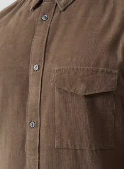 FRENCH CONNECTION Cord Long Sleeve Shirt L -The Sleek Ward Sales tuc143633147 Khaki R Z004A 1