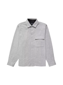 FRENCH CONNECTION Herringbone Long Sleeve Shirt XL -The Sleek Ward Sales tuc143636065 Grey R Z006A
