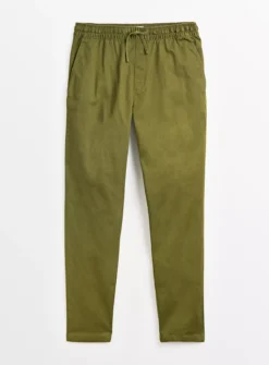 Khaki Straight Leg Pull On Chinos XL