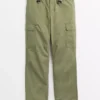 Khaki Loose Fit Cargo Trousers44R -The Sleek Ward Sales tuc143648015 Khaki R Z003A