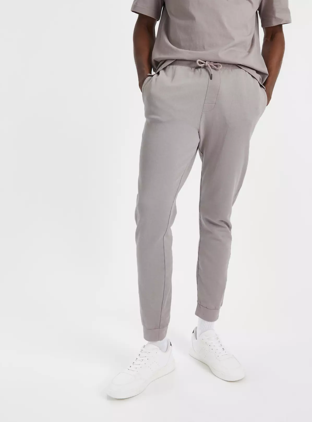 Grey Core Cuffed Joggers S 3 Grey Core Cuffed Joggers S