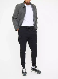 Black Cargo Joggers M -The Sleek Ward Sales tuc143654554 Black R Z001A
