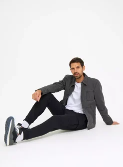 Black Cargo Joggers M