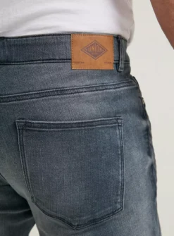 UNION WORKS Grey Washed Denim Straight Leg Jeans44R