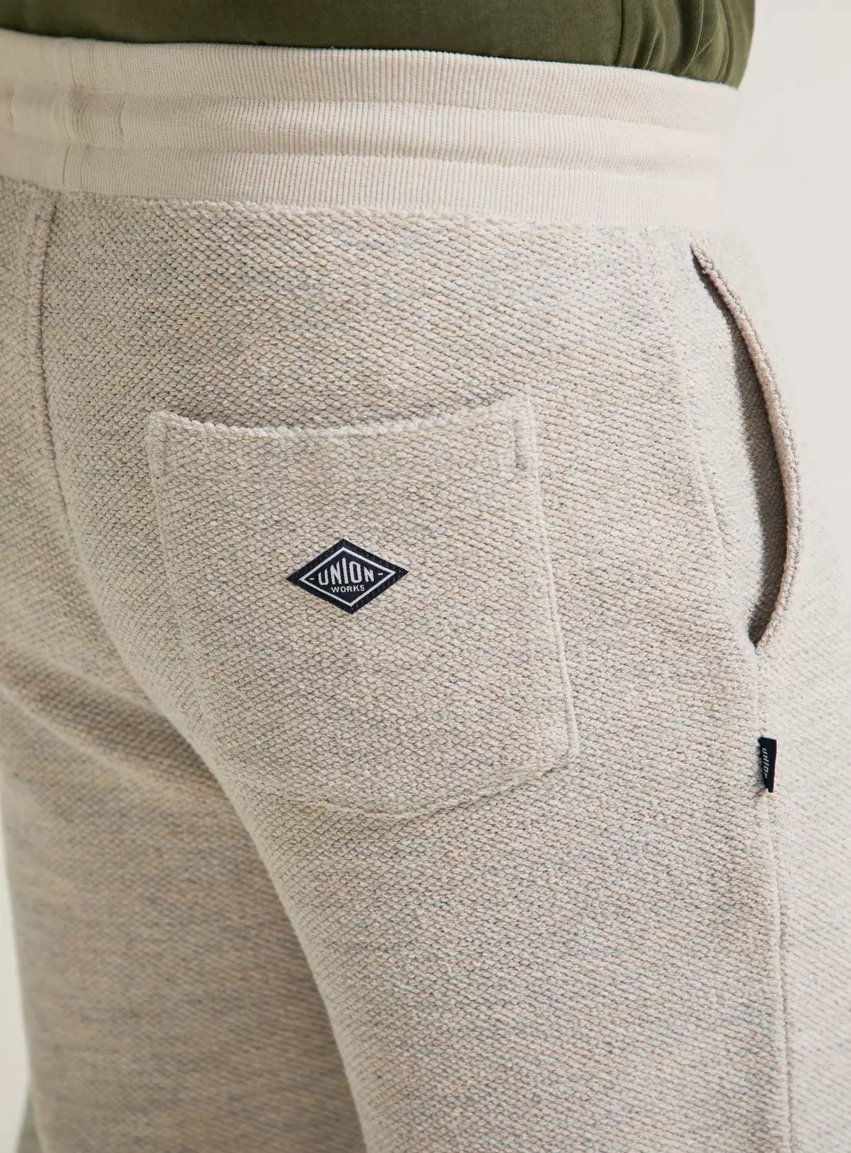 UNION WORKS Cream Textured JoggersS 5 UNION WORKS Cream Textured JoggersS - Image 3