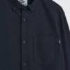UNION WORKS Navy Seersucker Shirt XL -The Sleek Ward Sales tuc143683144 Navy R Z006A