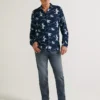 UNION WORKS Navy Bird Printed ShirtXXL -The Sleek Ward Sales tuc143689466 Navy R Z002A