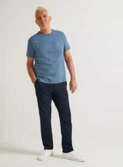 UNION WORKS Light Blue Logo T-Shirt XL