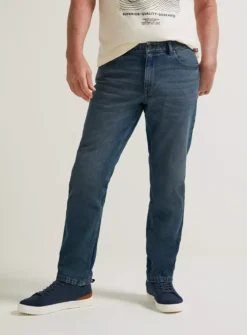 UNION WORKS Vintage Wash Denim Straight Leg Jeans40R