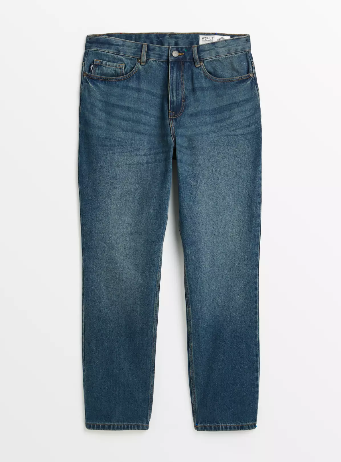 UNION WORKS Vintage Wash Denim Straight Leg Jeans40R 8 UNION WORKS Vintage Wash Denim Straight Leg Jeans40R - Image 6