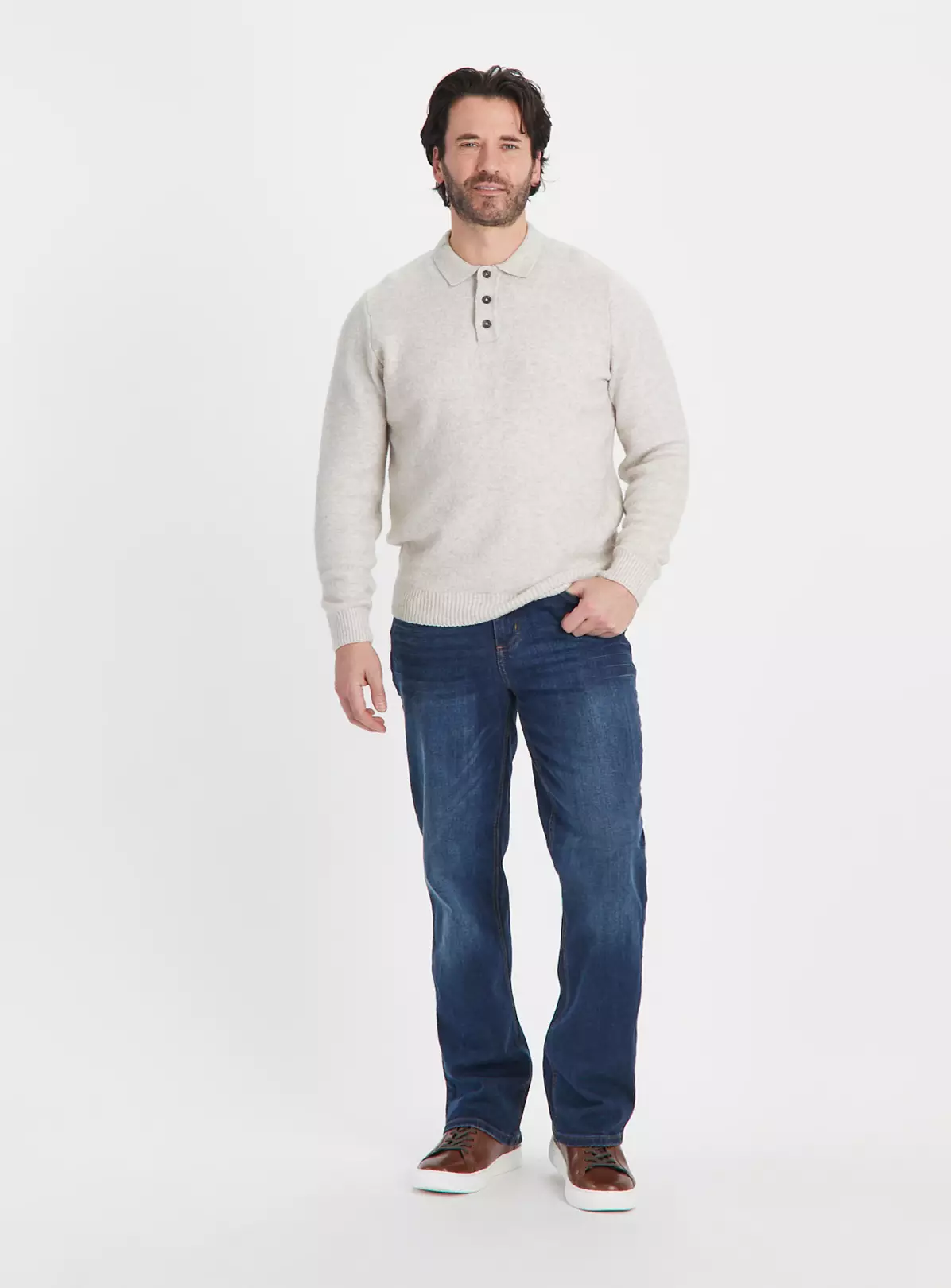 Dark Wash Denim Bootcut Jeans 42R 4 Dark Wash Denim Bootcut Jeans 42R - Image 2