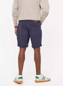 Navy Garment Dye Denim Shorts 40