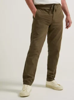 UNION WORKS Khaki Crepe Trousers40R