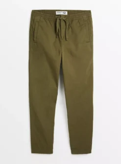 UNION WORKS Khaki Crepe Trousers34L -The Sleek Ward Sales tuc143766695 Khaki R Z005A 1