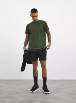 JACAMO Green Active Grid Training T-Shirt Long 5XL 9 JACAMO Green Active Grid Training T-Shirt Long 5XL -The Sleek Ward Sales tuc143793677 Green R Z001A