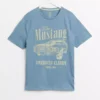 Ford Blue Mustang Graphic T-Shirt XXXL -The Sleek Ward Sales tuc143833026 Blue R Z003A