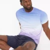 Purple & Blue Ombre Short Sleeve T-Shirt XL -The Sleek Ward Sales tuc143836817 Multi20Coloured R Z002A 1