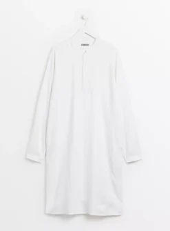 White Embroidered Linen Blend Kurta XXXXL -The Sleek Ward Sales tuc143837529 White R Z003A