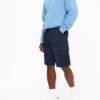 Navy Cargo Longer Length Shorts 32 -The Sleek Ward Sales tuc143860905 Navy R Z001A