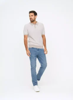 Light Denim Blue Slim Fit Jeans40S -The Sleek Ward Sales tuc143872869 Light20Denim R Z002A