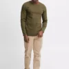 CASUAL FRIDAY Olive Long Sleeve Tee XL -The Sleek Ward Sales tuc143951874 Green R Z003A