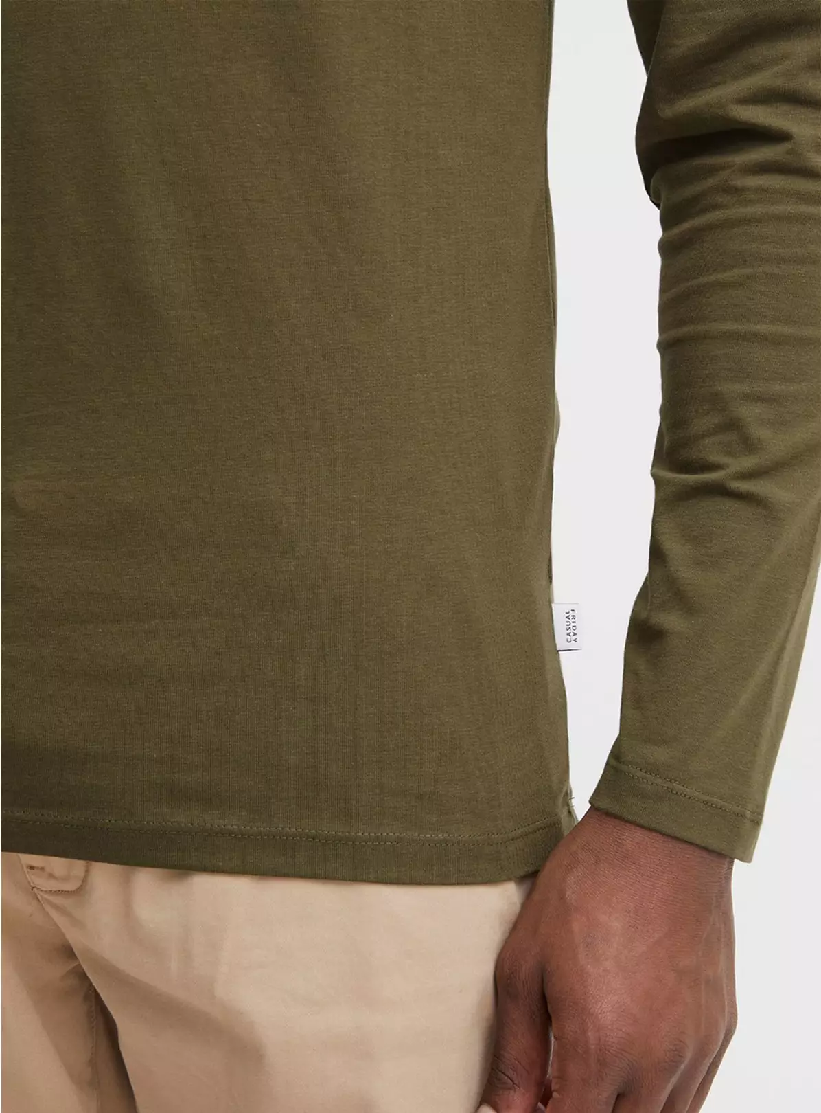 CASUAL FRIDAY Olive Long Sleeve Tee XL 7 CASUAL FRIDAY Olive Long Sleeve Tee XL - Image 5