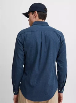CASUAL FRIDAY Navy Cotton Long Sleeve Shirt XXL -The Sleek Ward Sales tuc143952471 Navy R Z002A