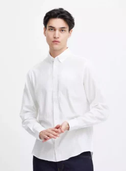 CASUAL FRIDAY White Cotton Long Sleeve Shirt XXL -The Sleek Ward Sales tuc143953221 White R Z001A