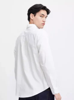 CASUAL FRIDAY White Cotton Long Sleeve Shirt XXL -The Sleek Ward Sales tuc143953221 White R Z002A