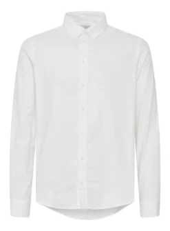 CASUAL FRIDAY White Cotton Long Sleeve Shirt XXL -The Sleek Ward Sales tuc143953221 White R Z005A