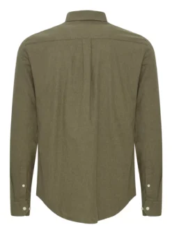 CASUAL FRIDAY Olive Cotton Long Sleeve Shirt XL