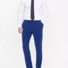 Blue Regular Fit Formal Trousers42R