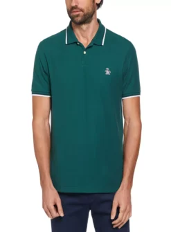 ORIGINAL PENGUIN Tipped Polo XL -The Sleek Ward Sales tuc144002620 Green R Z001A