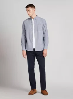 FARAH Drayton Long Sleeve Shirt Navy XL -The Sleek Ward Sales tuc144006487 Navy R Z001A