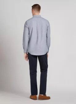 FARAH Drayton Long Sleeve Shirt Navy XL