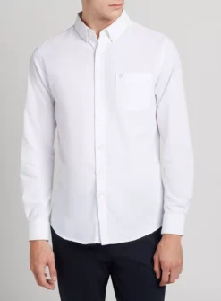 FARAH Drayton Long Sleeve Shirt White XXL 6 FARAH Drayton Long Sleeve Shirt White XXL -The Sleek Ward Sales tuc144008044 White R Z003A