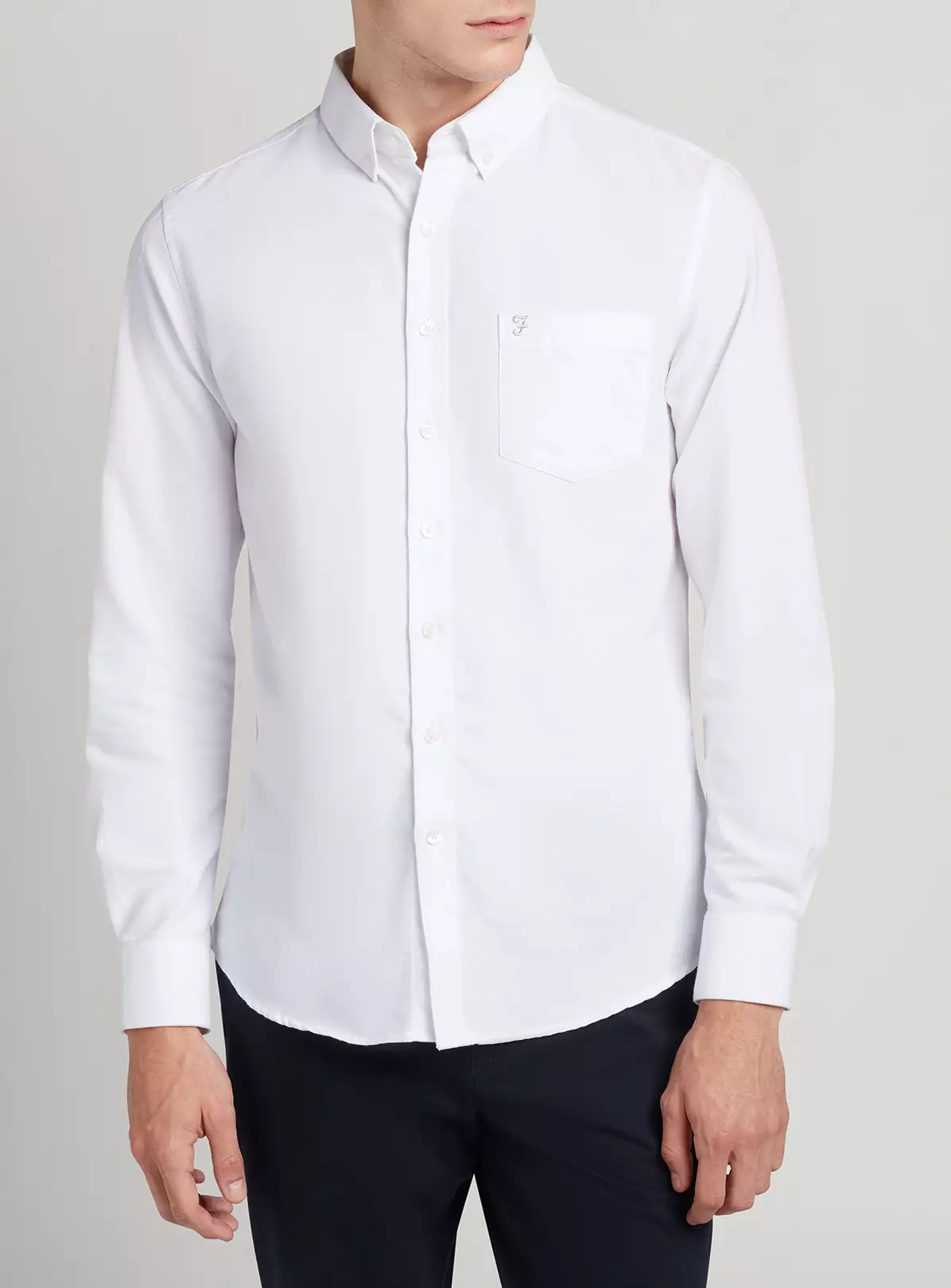 FARAH Drayton Long Sleeve Shirt White XXL 4 FARAH Drayton Long Sleeve Shirt White XXL - Image 2